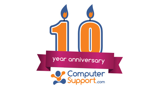 Computer Support 10 year anniversary